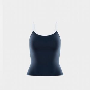 Aritzia Navy Cami with White Trim